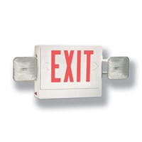 CMB Thermoplastic LED Exit Sign and Emergency Combo